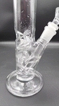 8" Classic Straight Tube Water Pipe - water function video