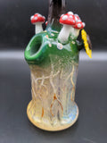 8" Fumed Tree Forest Rig 14mm - Los1 Glass - Avernic Smoke Shop