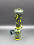 8" Golden Dichro Swirl Heady Rig - by Sprout Glass - Avernic Smoke Shop