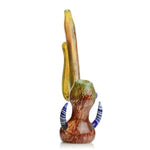 8" Marble Design Color Bubbler with Horns