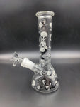 8" Mini Beaker Bong - Alien - Glow in the Dark - Avernic Smoke Shop