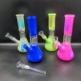 8" Water Pipe - Colorful Perc - Avernic Smoke Shop