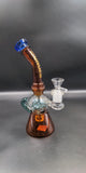 9" Gold MoZone Brain Recycler Ring Cone Water Pipe - Avernic Smoke Shop