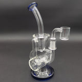 9" Hammer Slit Recycler Dab Rig - Avernic Smoke Shop