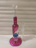 9" Purple Glass Bong Perc Heady Glass Bongs - Avernic Smoke Shop