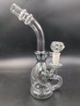 9" Recycler Double Body 14mm