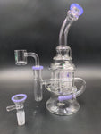 9" Soul Glass Four Pillar Recycler - Avernic Smoke Shop