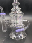 9" Soul Glass Four Pillar Recycler - Avernic Smoke Shop