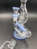 9" Soul Glass Inline Donut Water Pipe - Avernic Smoke Shop