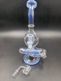 9" Soul Glass Inline Donut Water Pipe - Avernic Smoke Shop