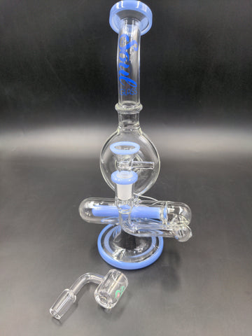 9" Soul Glass Inline Donut Water Pipe - Avernic Smoke Shop