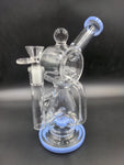 9.5" Infyniti Barrel Recycler W/ Showerhead Diffuser Bong - Avernic Smoke Shop