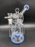 9.5" Infyniti Barrel Recycler W/ Showerhead Diffuser Bong - Avernic Smoke Shop