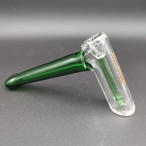 Amsterdam Glass Thick Hammer Bubbler Green - Avernic Smoke Shop