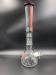 ANTIDOTE 16" Red Eye Beaker w/ Tree Perc - Avernic Smoke Shop