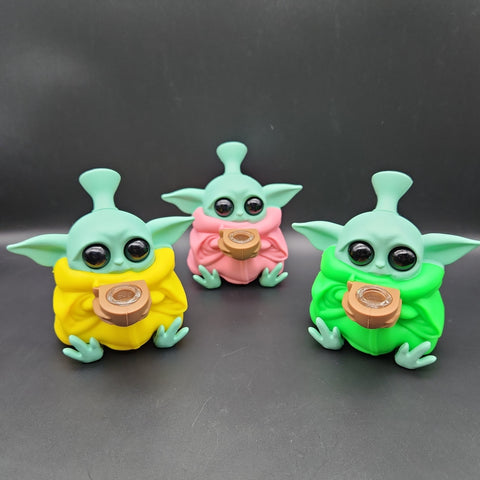 Baby Green Monster Silicone Bubblers - Avernic Smoke Shop