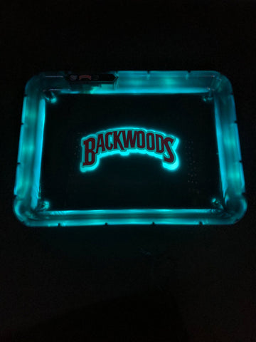 Backwoods Light Glowing Rolling Tray - Avernic Smoke Shop