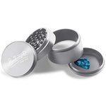 Beamer Aircraft Grade With Extended Chamber Aluminum Grinder 2.5" Tall 63mm Grey - Avernic Smoke Shop