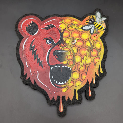 Bear Quartz x moodmats Dab Mat | B-HIVE | 8" - Avernic Smoke Shop