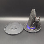 Cat And Witch's Hat Incense Burner | 4.5" - Avernic Smoke Shop