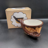 Ceramic Ice Cream Bowl Pipe - Avernic Smoke Shop