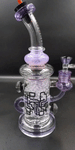 Cheech - 11" Pipeline Design Bong With Bent Kneck - Purple - Avernic Smoke Shop