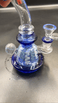 Cheech - 8" Swirl Design - Water Bubbler - Avernic Smoke Shop