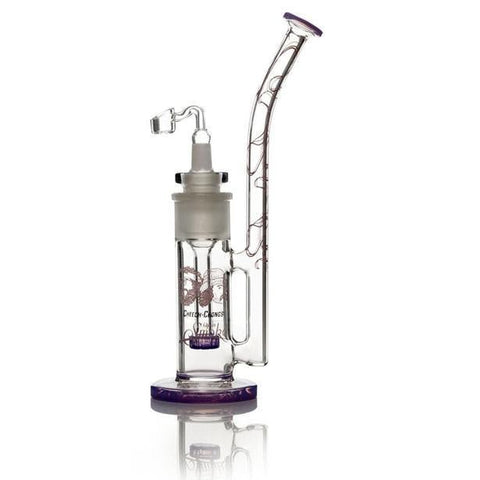 Cheech and Chong's Tied Stick Rig With Downstem & Qaurtz Banger - Purple