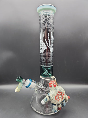 Cheech Glass - 15" Zombie Finger Beaker Water Pipe