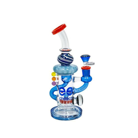 Cheech - Retro - 9" Thick Glass Water Pipe - Avernic Smoke Shop