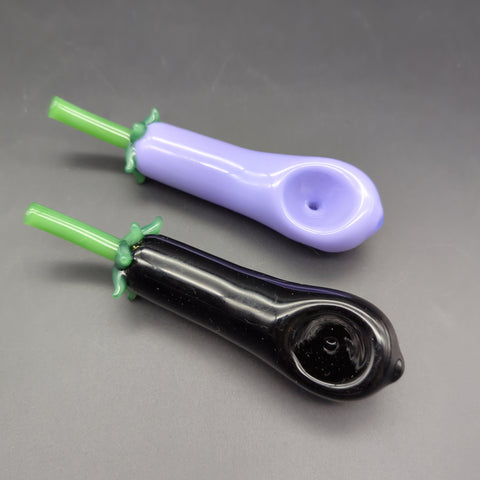 Chinese Eggplant Hand Pipe | 5" - Avernic Smoke Shop