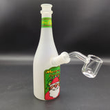 Christmas Spirits Bottle Glass Rig | 7.25" | 14mm - Avernic Smoke Shop