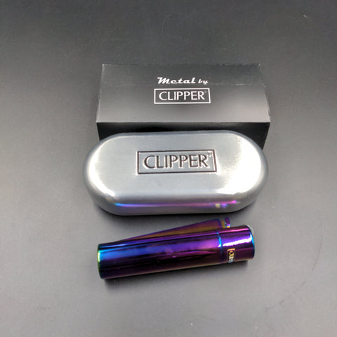 Clipper "ICY" Refillable Butane Lighter - Metal with case