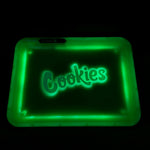 Cookies Led Glow Rolling Tray - Avernic Smoke Shop