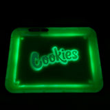 Cookies Led Glow Rolling Tray - Avernic Smoke Shop