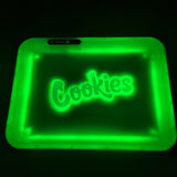 Cookies Led Glow Rolling Tray - Avernic Smoke Shop