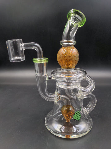 Crystal Glass Special Color Recycler Rig (7") - Avernic Smoke Shop