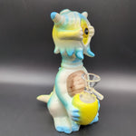 Curious Cyclops Dragon Ceramic Water Pipe | 6.5" | 14mm - Avernic Smoke Shop