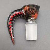 XL Curved Claw Bowl Piece 18mm with Screen - Avernic Smoke Shop