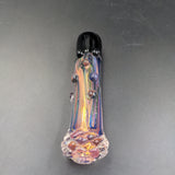 Diamond Etched Iridescent Royal Glass Taster | 3.5" - Avernic Smoke Shop