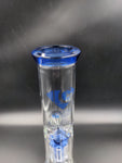 Diamond Glass Clear Mansion Water Pipe 11" | 14mm