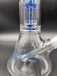 Diamond Glass Clear Mansion Water Pipe 11" | 14mm