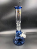 Diamond Glass Mansion Water Pipe 14" | 14mm - Avernic Smoke Shop