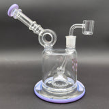 Donut Oil Rig with Froth Perc 7" - Avernic Smoke Shop