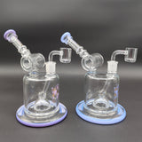 Donut Oil Rig with Froth Perc 7" - Avernic Smoke Shop