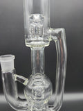Dual Slitted Inline Recycler Tube - Fire Within Glass - Avernic Smoke Shop