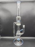 Dual Slitted UV Inline Space Staff Recycler - Fire Within Glass - Avernic Smoke Shop