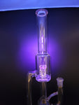 Dual Slitted UV Inline Space Staff Recycler - Fire Within Glass - Avernic Smoke Shop