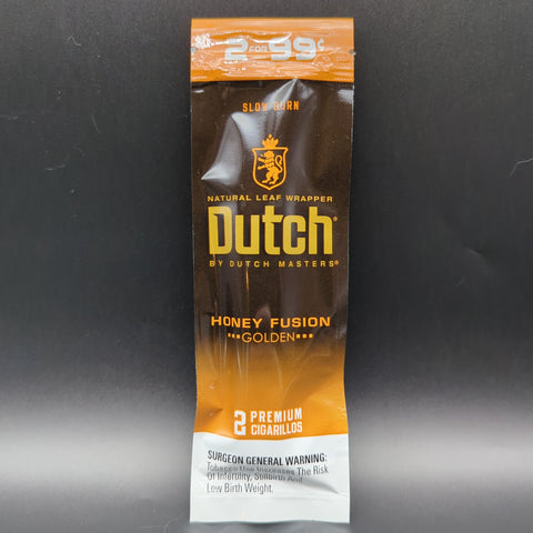 Dutch Masters Honey Fusion Natural Blunt Wraps - Avernic Smoke Shop