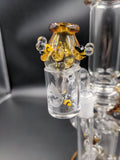 Empire Glassworks Beehive Recycler w/ Banger, Cap, and Pearls - Avernic Smoke Shop
